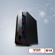 Thùng Pc Case VSPTECH Gaming B18 Mặt Hông Trong Suốt (No Fan)