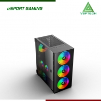  Thùng Pc Case VSPTECH Gaming FA 404B (Tặng 4 Fan RGB)
