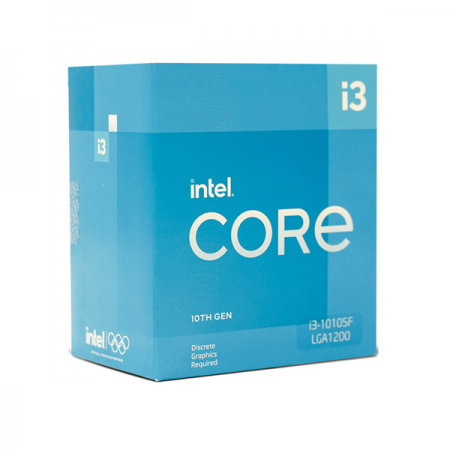 CPU Intel Core i3-10105F (3.7GHz turbo up to 4.4Ghz, 4 nhân 8 luồng, 6MB Cache, 65W) - Socket Intel LGA 1200