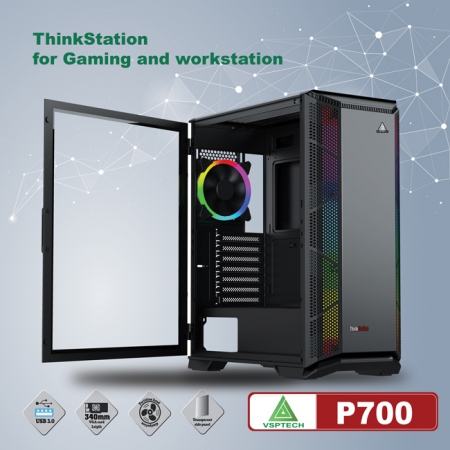 Thùng Máy CASE VSPTECH THINKSTATION P700 FOR GAMING AND WORKSTATION