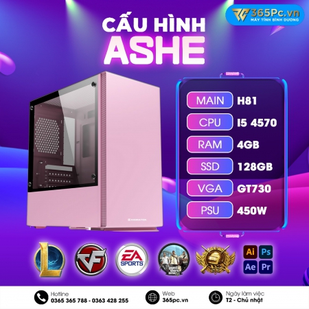 Bộ Máy Tính Chơi Game Cpu I5 4570, RAM 8GB, VGA 730, H81, Kèm Màn 23'