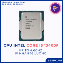 Chip xử lý CPU Intel Core i5 13400F (up to 4.6Ghz, 10 nhân 16 luồng, 20MB Cache, 65W) - Tray