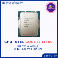 Chip xử lý CPU Intel Core i5 13400 (up to 4.6Ghz, 10 nhân 16 luồng, 20MB Cache, 65W) - Tray