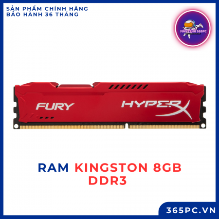 RAM Kingston 8Gb DDR3 Bus 1600Mhz 