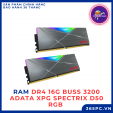 RAM DR4 16G BUSS 3200 ADATA XPG SPECTRIX D50 RGB XÁM NEW