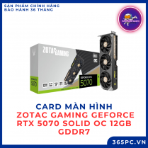 Card màn hình Zotac Gaming GeForce RTX 5070 Solid OC 12GB GDDR7