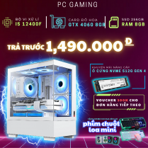PC GAMING 365  x VERTO ( i5 12400F / 16GB / 256GB / RTX 4060 )