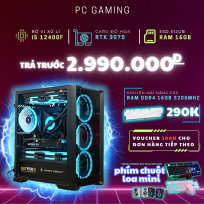PC GAMING i5 12400F RTX 3070 | RAM 16GB | SSD 256GB