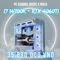 PC GAMING 365 x NOVA x TWIN  I7 14700K | RAM 32GB | SSD 1 TB | RTX 4060Ti 16GB 
