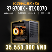 PC GAMING 365 x Z20  Ryzen 7 9700X | RAM16GB | SSD 500GB | RTX 5070 12GB 