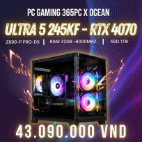 PC GAMING 365 x OCEAN x DUAL Ultra 5 245KF |RAM 32GB | SSD 1TB | RTX 4070 