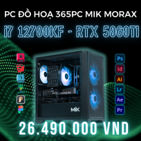 PC ĐỒ HỌA 365 i7 12700KF | RTX 5060Ti 16GB | RAM 32GB | SSD 500GB 