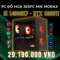 PC ĐỒ HỌA 365 i5 14600KF | RTX 5060Ti 16GB | RAM 32GB | SSD 500GB 