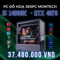 PC ĐỒ HỌA 365 i5 14600K | RTX 4070 12GB | RAM 32GB | SSD 500GB 