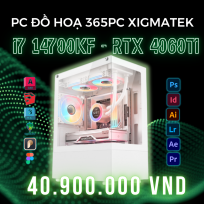 PC ĐỒ HỌA 365 i7 14700K | RTX 4060Ti 16GB | RAM 32GB | SSD 1TB 
