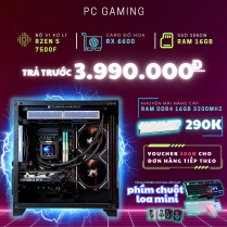 PC GAMING Ryzen 5 7500F RX 6600 | RAM 16GB DDR5 | SSD 256GB