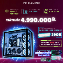 PC GAMING Ryzen 7 7800X3D RX 7600 | RAM 32GB | SSD 500GB