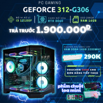  GAMING  CHƠI GAME  H610 | I3 12100F | RAM 16GB | RTX 3060 | SSD 256GB
