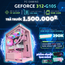  PC GAMING CHƠI GAME H610 | I3 12100F | Ram 16GB | RX 580 | SSD 256GB