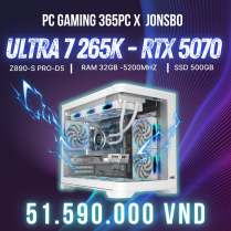 PC GAMING 365 x JONSBO D400 x MSI TRIO Ultra 7 265K | RAM 32GB | SSD 500GB | RTX 5070 12GB