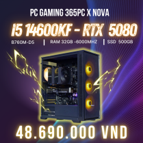 PC GAMING 365 x Nova x Inno3D  i5 14600KF | RAM 32GB | SSD 500GB | RTX 5080 16GB
