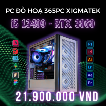 PC ĐỒ HỌA 365  i5 13400 RTX 3060 | RAM 32GB | SSD 500GB |  RTX 3060 