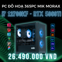 PC ĐỒ HỌA 365 i7 12700KF | RTX 5060Ti 16GB | RAM 32GB | SSD 500GB 