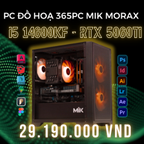 PC ĐỒ HỌA 365 i5 14600KF | RTX 5060Ti 16GB | RAM 32GB | SSD 500GB 