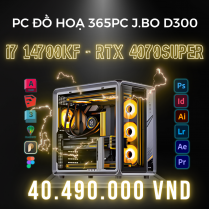 PC ĐỒ HỌA 365 i7 14700KF | RTX 4070 Super | RAM 32GB | SSD 1TB