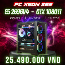 PC XEON 365 DUAL X99 | RAM 128GB | GTX1080 Ti 11GB | SSD 500GB