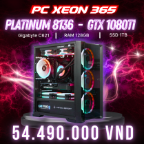 PC XEON 365  PLATIUM 8136 | RAM 128GB | GTX1080 Ti 11GB |SSD 1TB