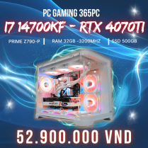 PC VIP 365 I7 14700KF| Z790 | RAM 32GB  | VGA  4070Ti 12GB | SSD 500GB