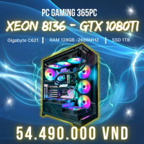  PC VIP 365 | PLATIUM 8136 | RAM 128GB | GTX1080 Ti 11GB | SSD 1TB