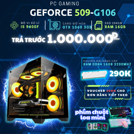 PC GAMING I5 9400F | RAM 16GB | SSD 256GB | GTX 1060 3GB