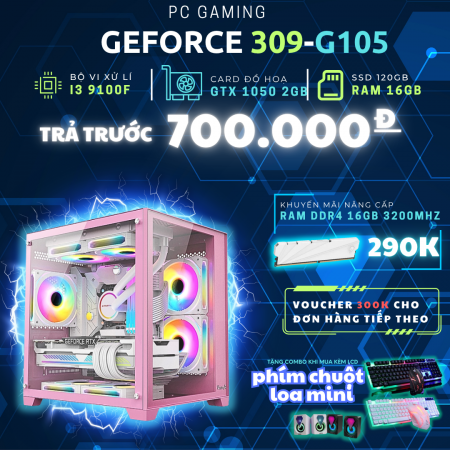 PC GAMING I3 9100F | RAM 16GB | SSD 120GB | GTX 1050 2GB