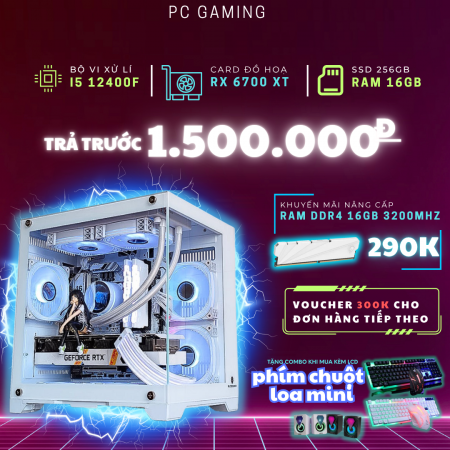PC GAMING i5 12400F RX 6700XT | RAM 16GB | SSD 256GB
