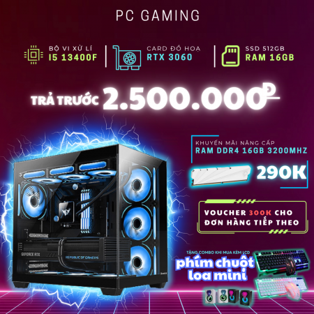 PC GAMING i5 13400F RTX 3060 | RAM 16GB | SSD 512GB 