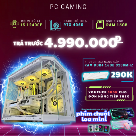 PC GAMING i5 12400F RTX 4060 | RAM 16GB | SSD 256GB 