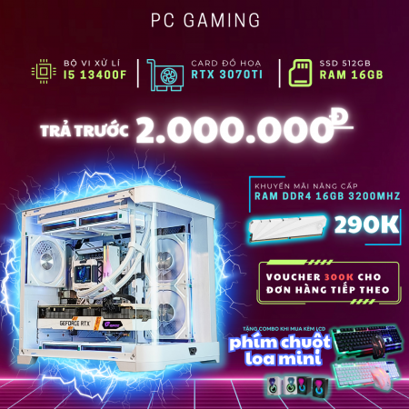 PC GAMING i5 13400F RTX 3070Ti | RAM 16GB | SSD 512GB 
