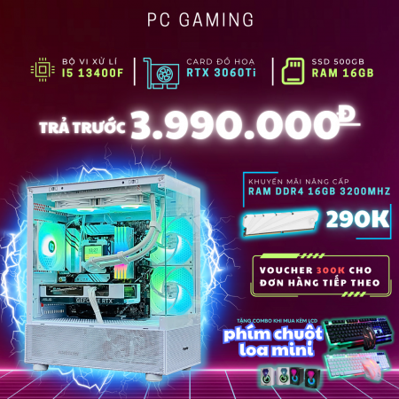 PC GAMING i5 13400F RTX 3060Ti | RAM 16GB | SSD 500GB