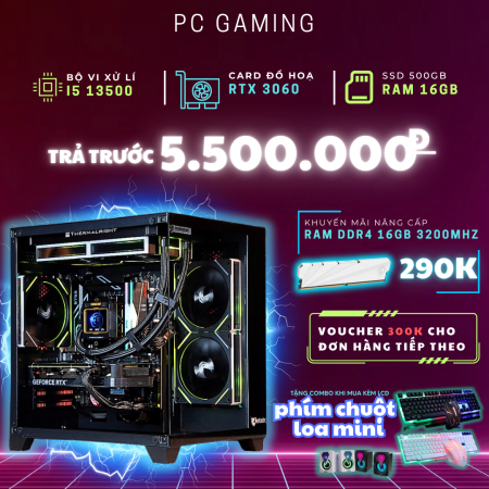 PC GAMING i5 13500 RTX 3060 | RAM 16GB | SSD 500GB