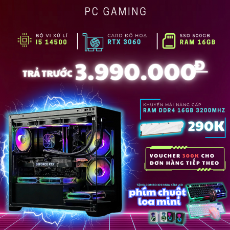 PC GAMING i5 14500 RTX 3060 | RAM 16GB | SSD 500GB