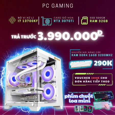 PC GAMING i7 13700KF RTX 3070Ti | RAM 32GB DDR5 | SSD 500GB