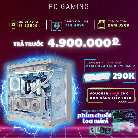 PC GAMING I5 13500 RTX 4070 | RAM 32GB | SSD 500GB