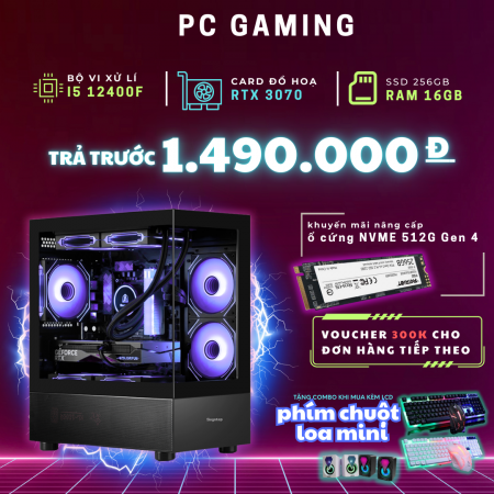 PC GAMING i5 12400F RTX 3070 | RAM 16GB | SSD 256GB
