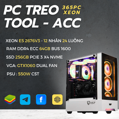 PC XEON 365 DUAL X99  | RAM 64GB | GTX1060 3GB | SSD 256GB