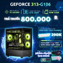 PC GAMING CHƠI GAME H610 | I3 13100F | Ram 16GB | GTX 1060 | SSD 256GB